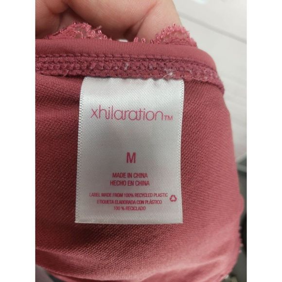 Xhilaration Women's‎ Plum Burgundy One Piece Swimsuit Bathing Suit Size Medium - Picture 4 of 9